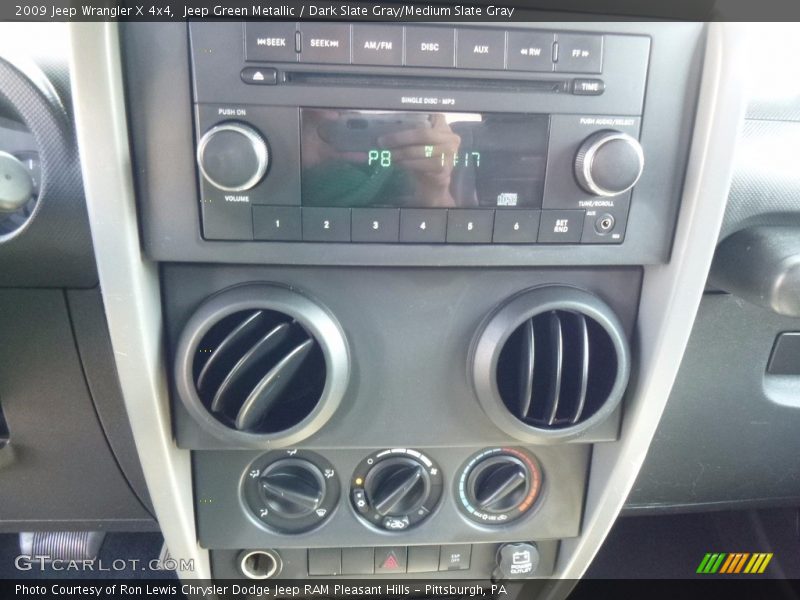 Jeep Green Metallic / Dark Slate Gray/Medium Slate Gray 2009 Jeep Wrangler X 4x4