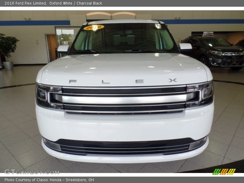 Oxford White / Charcoal Black 2016 Ford Flex Limited