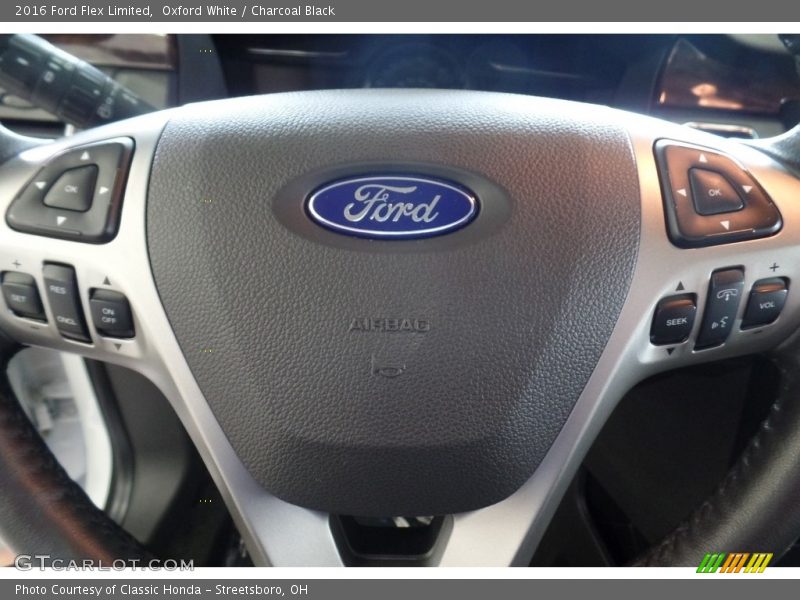 Oxford White / Charcoal Black 2016 Ford Flex Limited