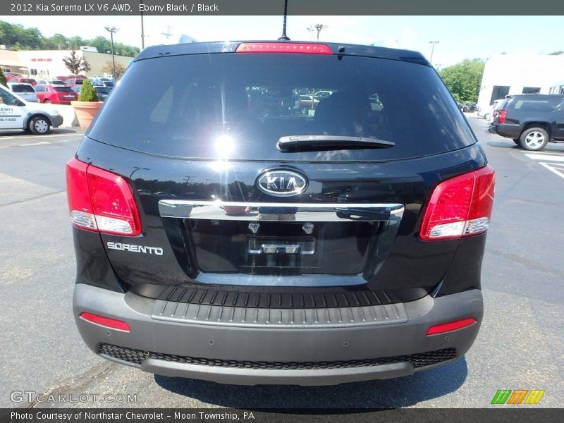 Ebony Black / Black 2012 Kia Sorento LX V6 AWD