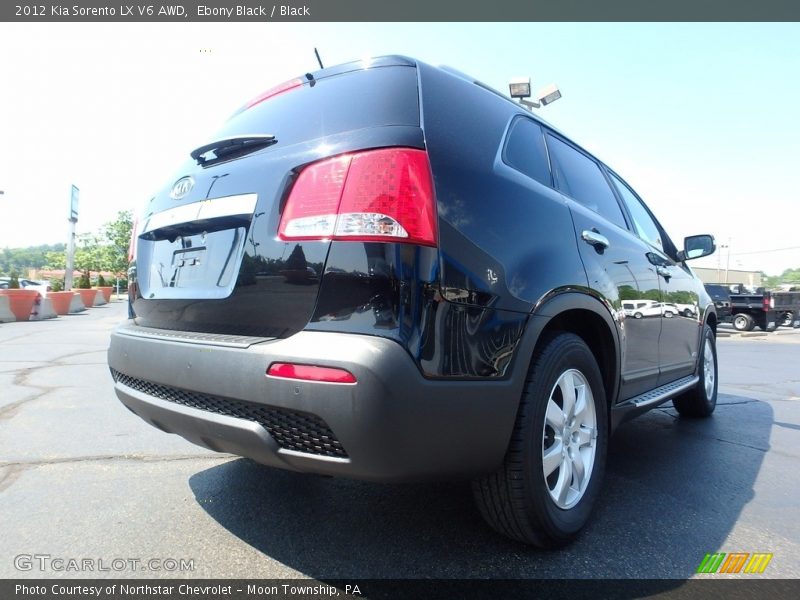 Ebony Black / Black 2012 Kia Sorento LX V6 AWD