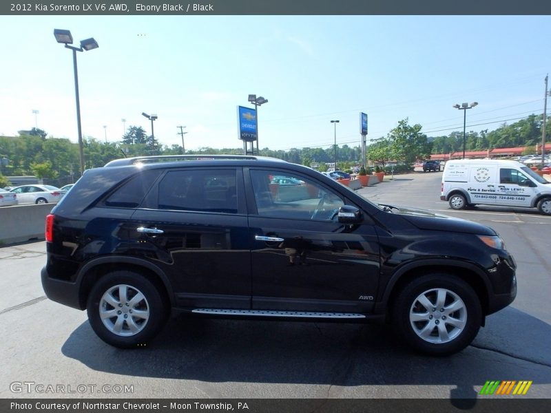 Ebony Black / Black 2012 Kia Sorento LX V6 AWD