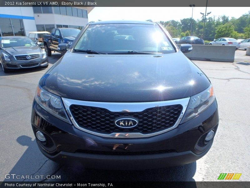 Ebony Black / Black 2012 Kia Sorento LX V6 AWD