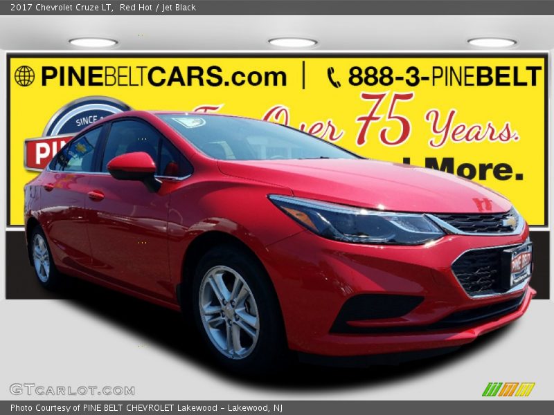 Red Hot / Jet Black 2017 Chevrolet Cruze LT