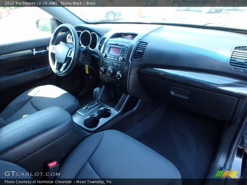 Ebony Black / Black 2012 Kia Sorento LX V6 AWD