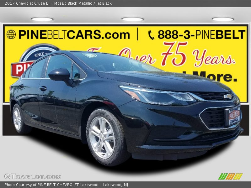 Mosaic Black Metallic / Jet Black 2017 Chevrolet Cruze LT
