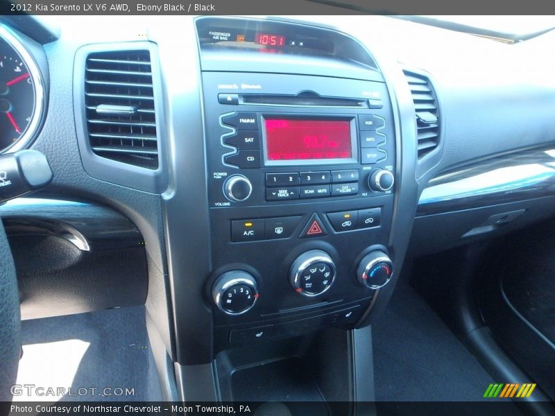 Ebony Black / Black 2012 Kia Sorento LX V6 AWD