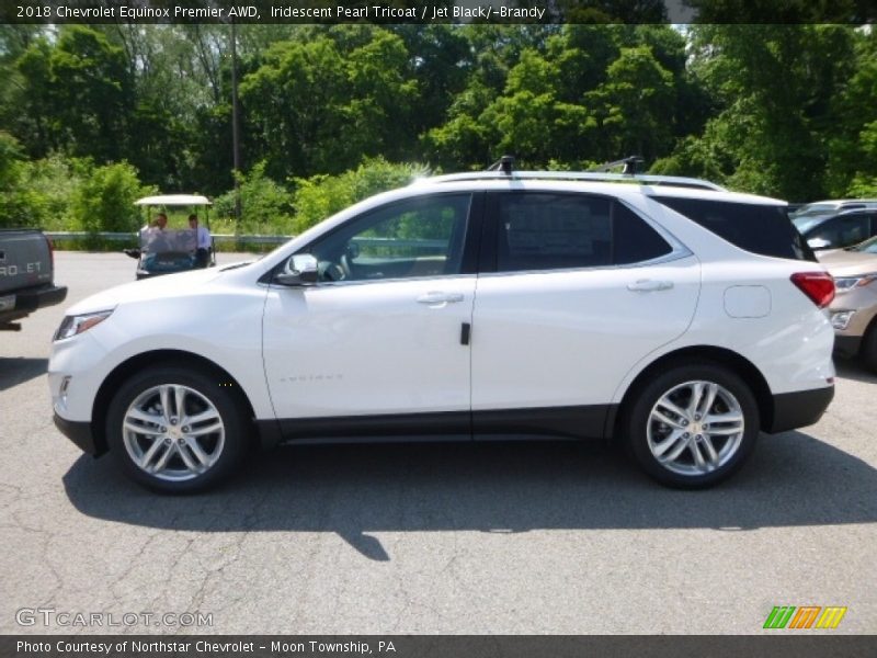 Iridescent Pearl Tricoat / Jet Black/­Brandy 2018 Chevrolet Equinox Premier AWD