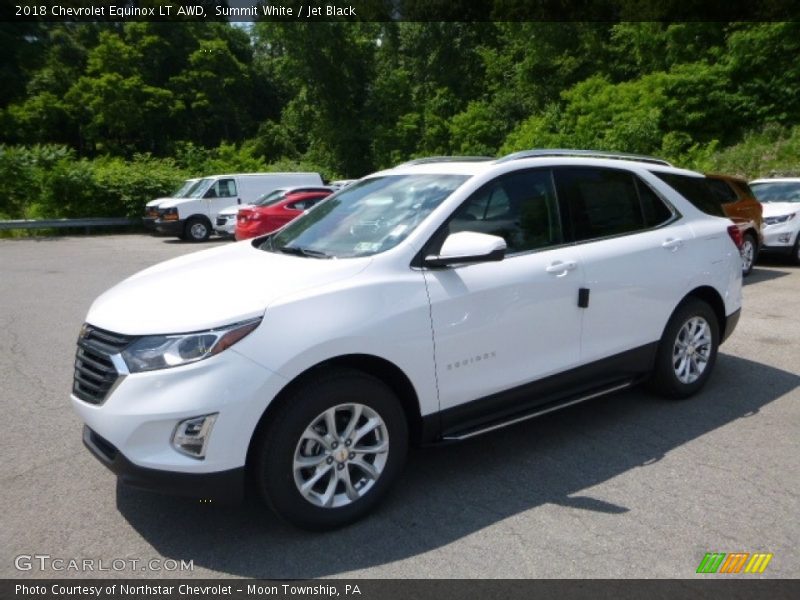 Summit White / Jet Black 2018 Chevrolet Equinox LT AWD