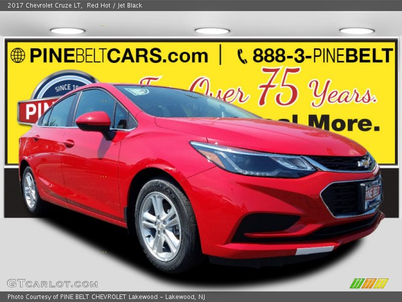 Red Hot / Jet Black 2017 Chevrolet Cruze LT