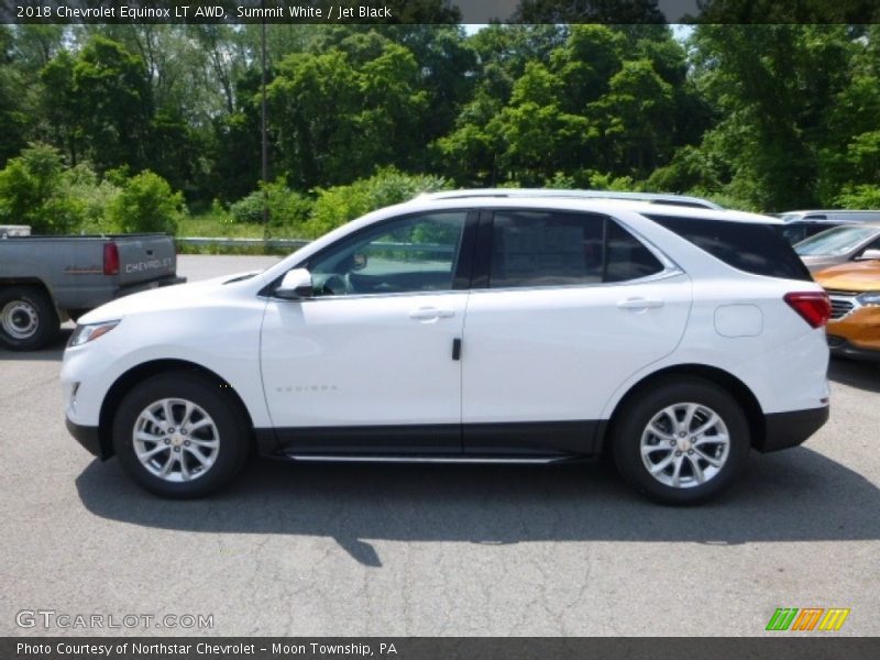 Summit White / Jet Black 2018 Chevrolet Equinox LT AWD