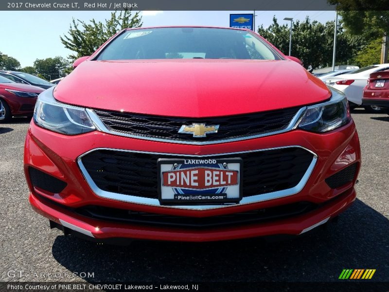 Red Hot / Jet Black 2017 Chevrolet Cruze LT