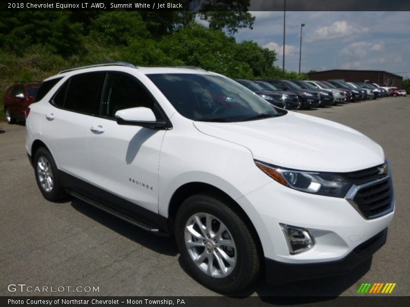 Summit White / Jet Black 2018 Chevrolet Equinox LT AWD