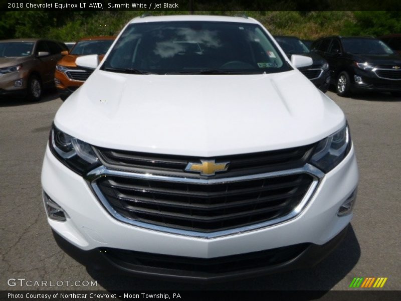 Summit White / Jet Black 2018 Chevrolet Equinox LT AWD