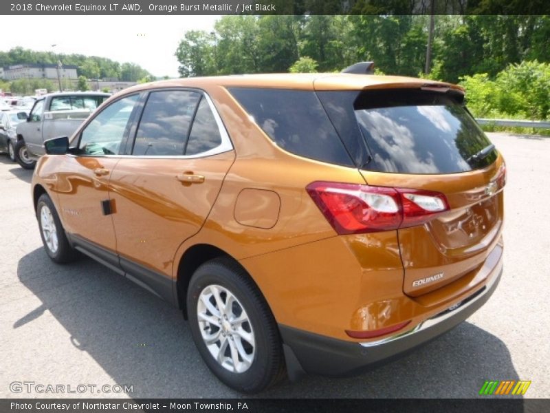 Orange Burst Metallic / Jet Black 2018 Chevrolet Equinox LT AWD