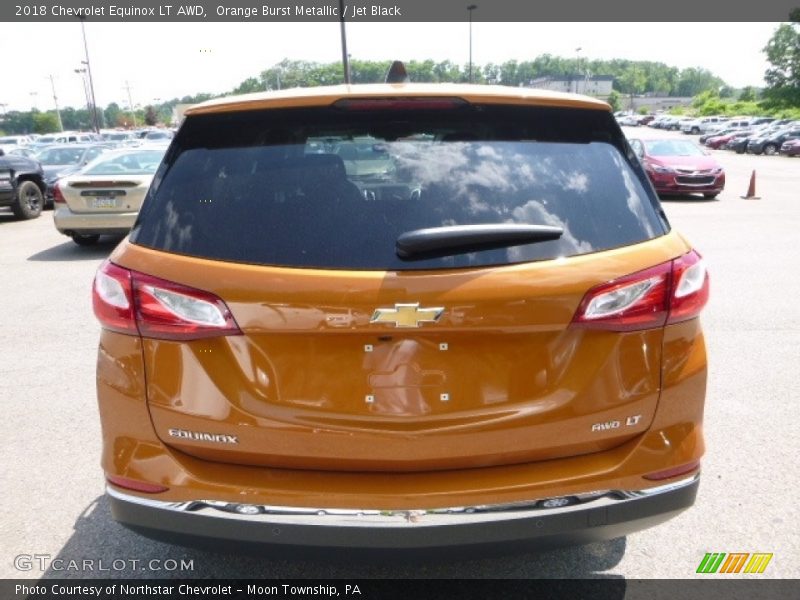 Orange Burst Metallic / Jet Black 2018 Chevrolet Equinox LT AWD