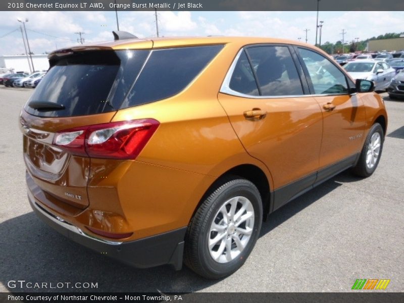 Orange Burst Metallic / Jet Black 2018 Chevrolet Equinox LT AWD