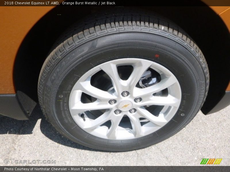 Orange Burst Metallic / Jet Black 2018 Chevrolet Equinox LT AWD