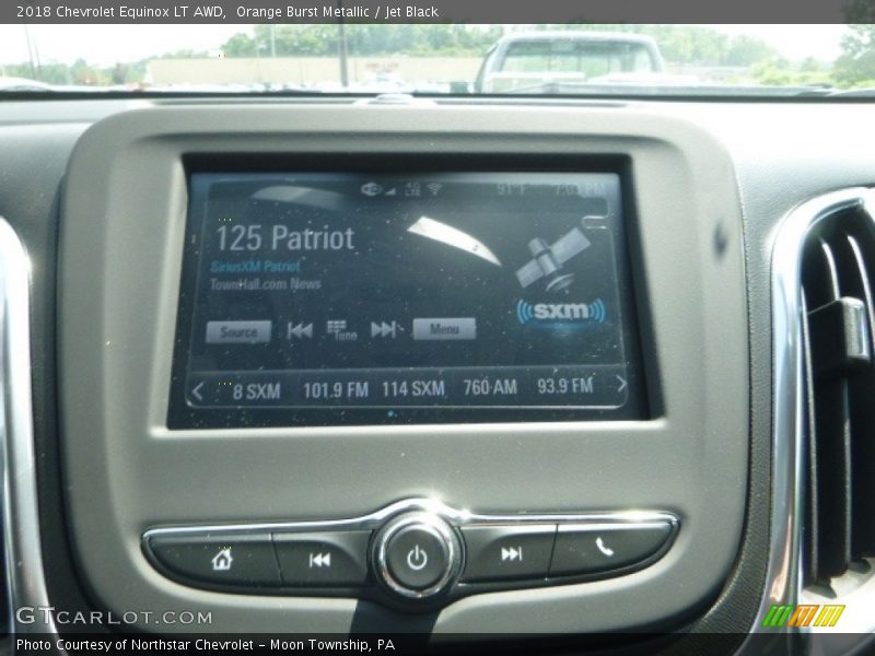 Orange Burst Metallic / Jet Black 2018 Chevrolet Equinox LT AWD