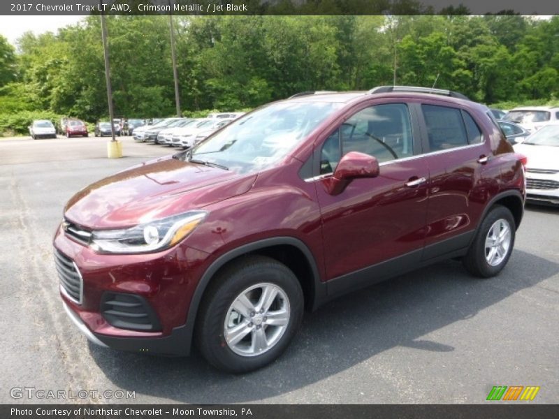 Crimson Metallic / Jet Black 2017 Chevrolet Trax LT AWD