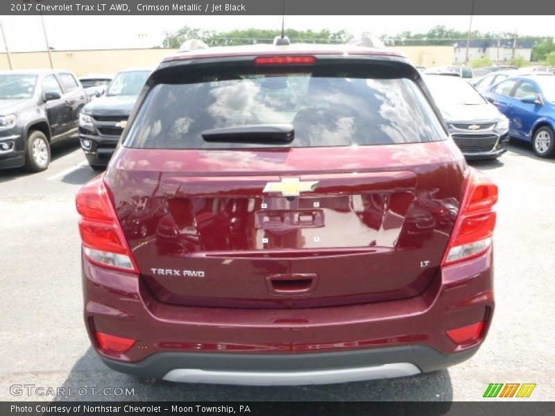 Crimson Metallic / Jet Black 2017 Chevrolet Trax LT AWD