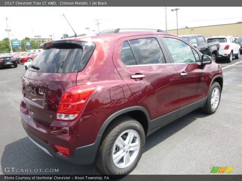 Crimson Metallic / Jet Black 2017 Chevrolet Trax LT AWD