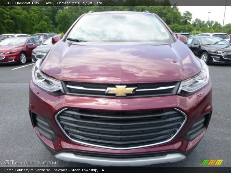 Crimson Metallic / Jet Black 2017 Chevrolet Trax LT AWD