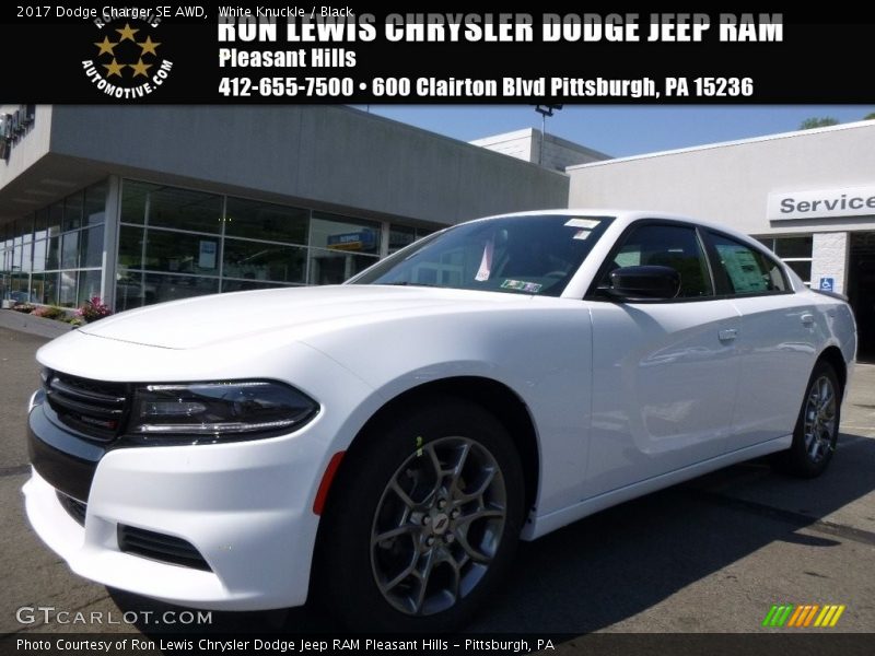 White Knuckle / Black 2017 Dodge Charger SE AWD