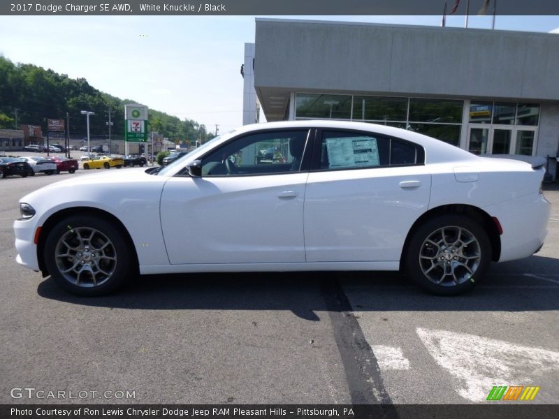 White Knuckle / Black 2017 Dodge Charger SE AWD