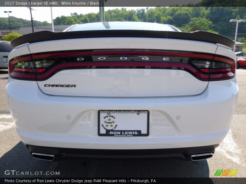 White Knuckle / Black 2017 Dodge Charger SE AWD