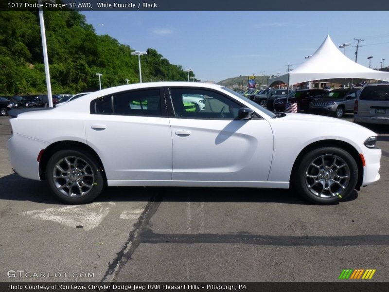White Knuckle / Black 2017 Dodge Charger SE AWD