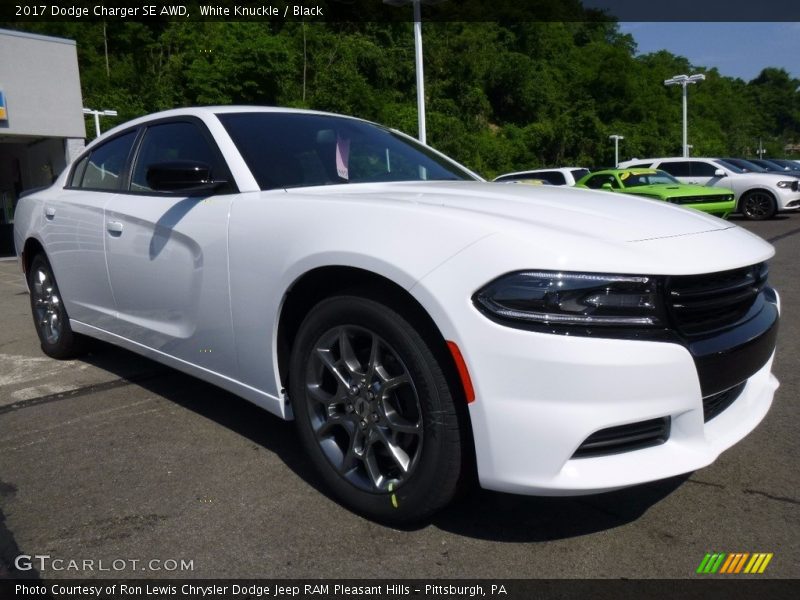 White Knuckle / Black 2017 Dodge Charger SE AWD
