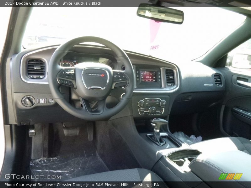 White Knuckle / Black 2017 Dodge Charger SE AWD