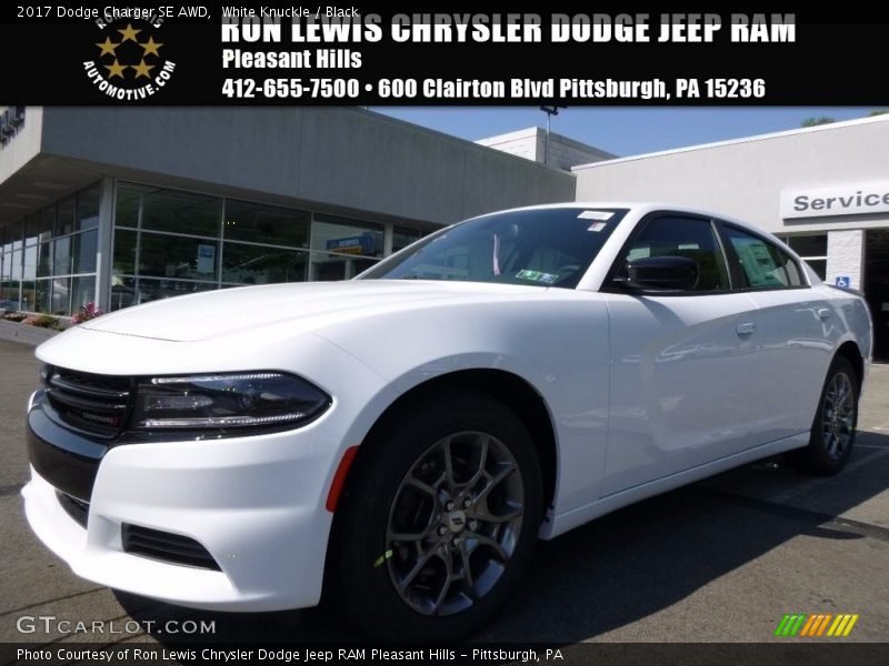 White Knuckle / Black 2017 Dodge Charger SE AWD