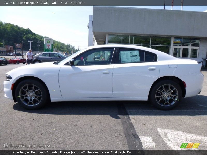 White Knuckle / Black 2017 Dodge Charger SE AWD