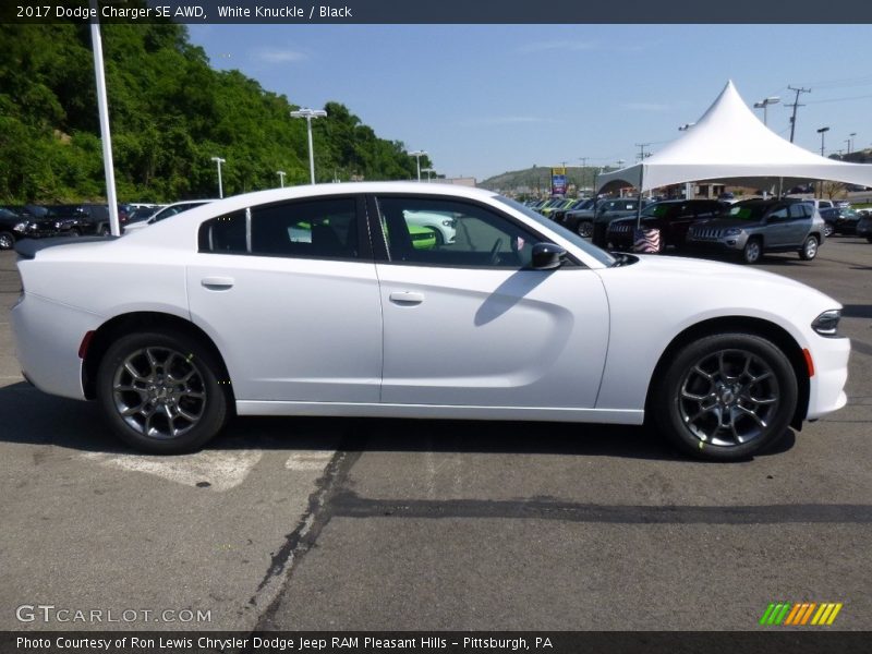 White Knuckle / Black 2017 Dodge Charger SE AWD