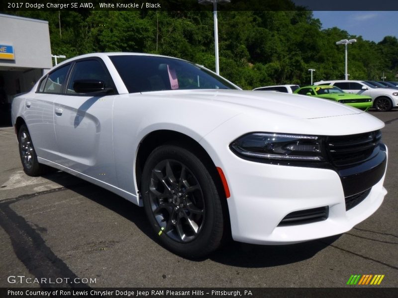 White Knuckle / Black 2017 Dodge Charger SE AWD