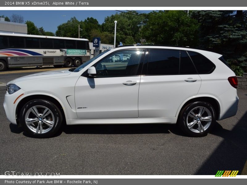 Alpine White / Terra 2014 BMW X5 xDrive35i