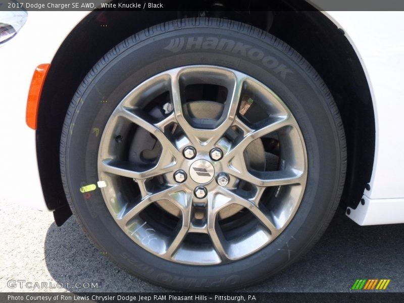 White Knuckle / Black 2017 Dodge Charger SE AWD