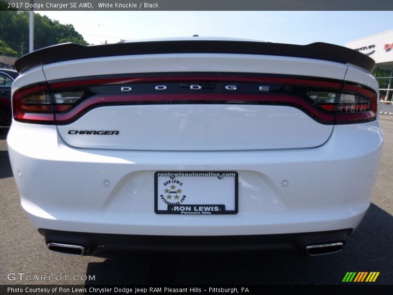 White Knuckle / Black 2017 Dodge Charger SE AWD