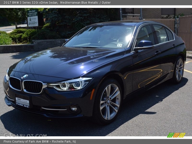 Mediterranean Blue Metallic / Oyster 2017 BMW 3 Series 320i xDrive Sedan