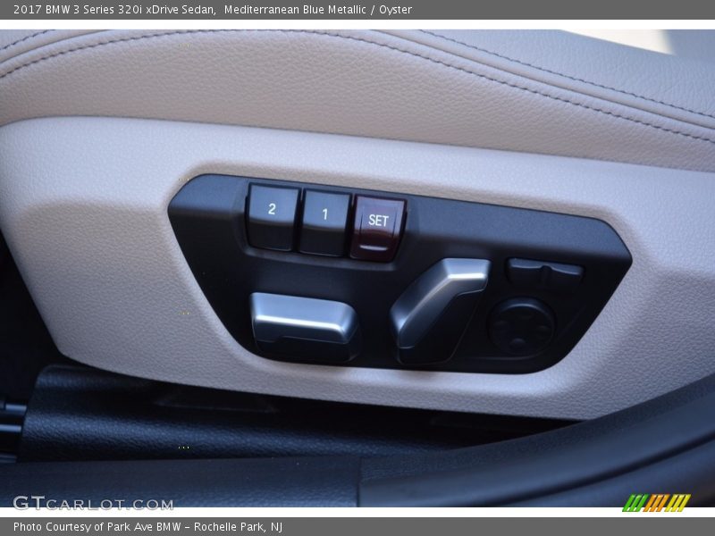 Mediterranean Blue Metallic / Oyster 2017 BMW 3 Series 320i xDrive Sedan