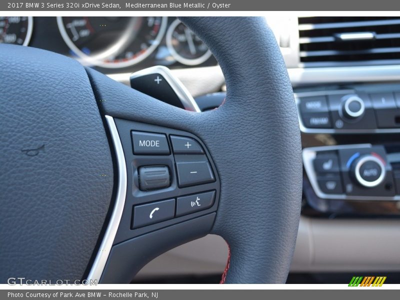Mediterranean Blue Metallic / Oyster 2017 BMW 3 Series 320i xDrive Sedan