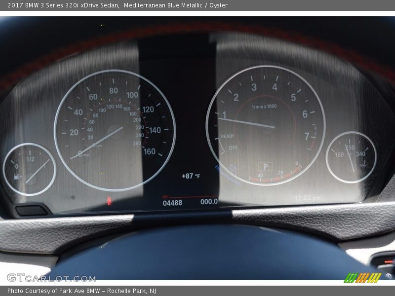 Mediterranean Blue Metallic / Oyster 2017 BMW 3 Series 320i xDrive Sedan