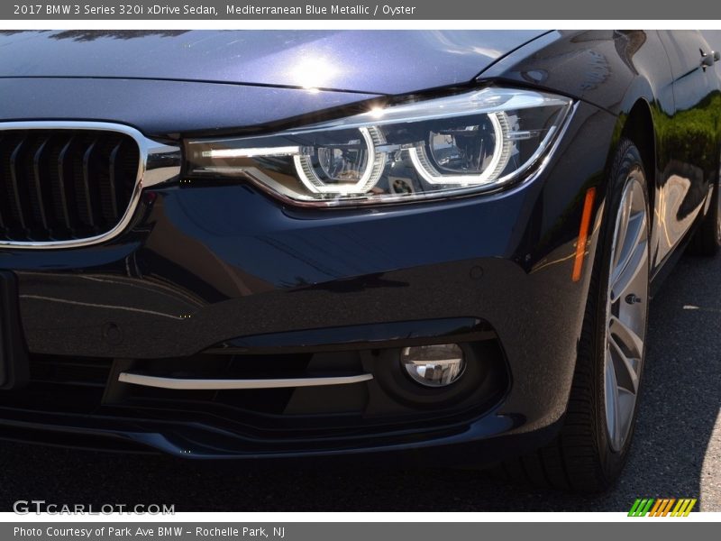 Mediterranean Blue Metallic / Oyster 2017 BMW 3 Series 320i xDrive Sedan