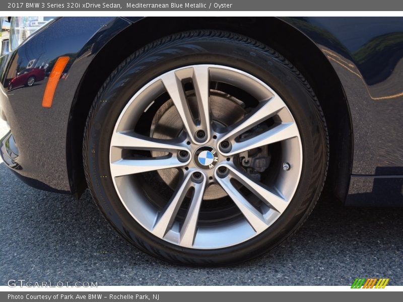 Mediterranean Blue Metallic / Oyster 2017 BMW 3 Series 320i xDrive Sedan