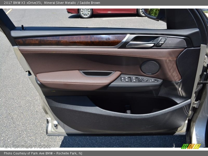 Mineral Silver Metallic / Saddle Brown 2017 BMW X3 xDrive35i