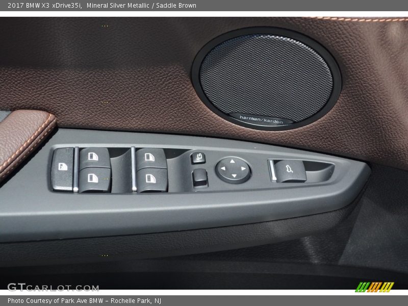 Mineral Silver Metallic / Saddle Brown 2017 BMW X3 xDrive35i