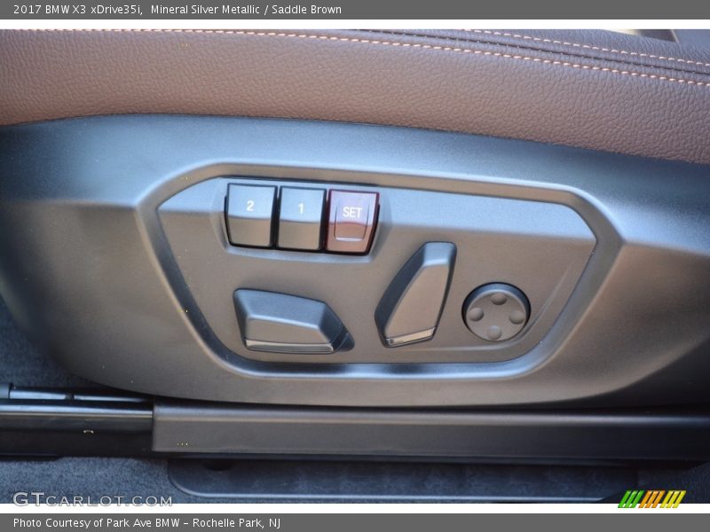 Mineral Silver Metallic / Saddle Brown 2017 BMW X3 xDrive35i