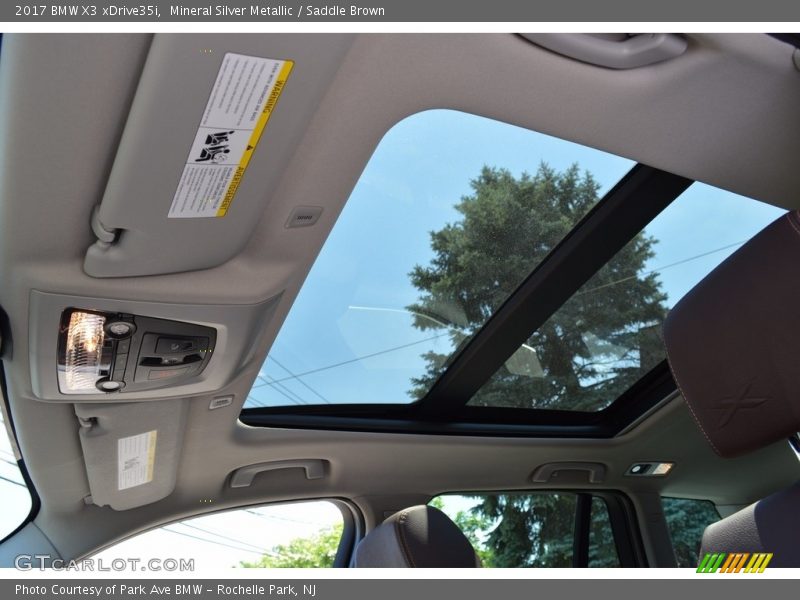 Mineral Silver Metallic / Saddle Brown 2017 BMW X3 xDrive35i